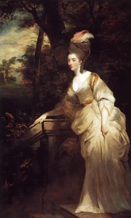 Portrett av Georgiana, hertuginne av Devonshire - Joshua Reynolds