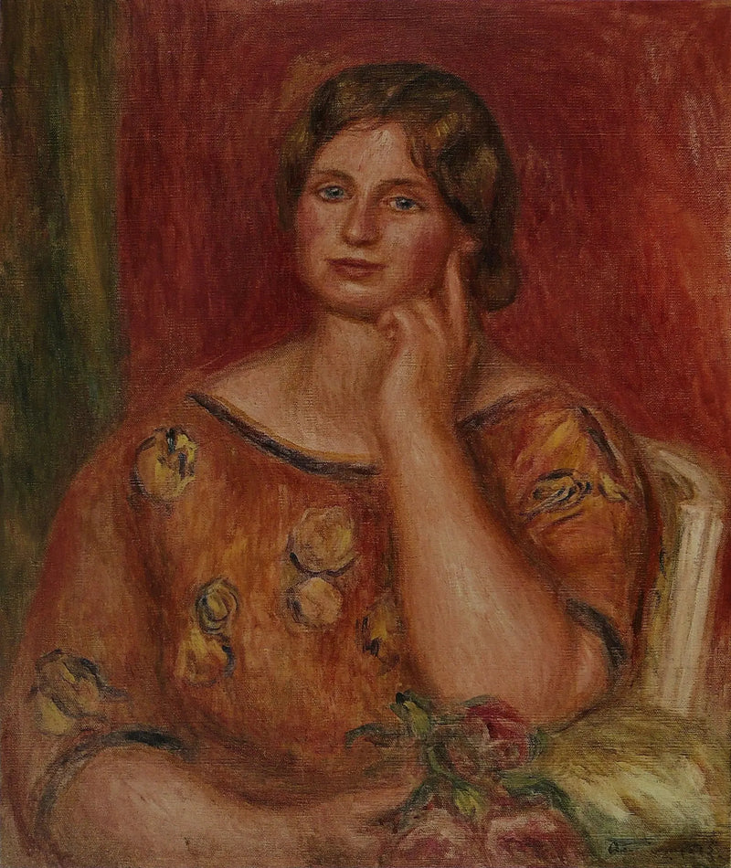 Portrett av Gertrude Osthaus - Pierre-Auguste Renoir