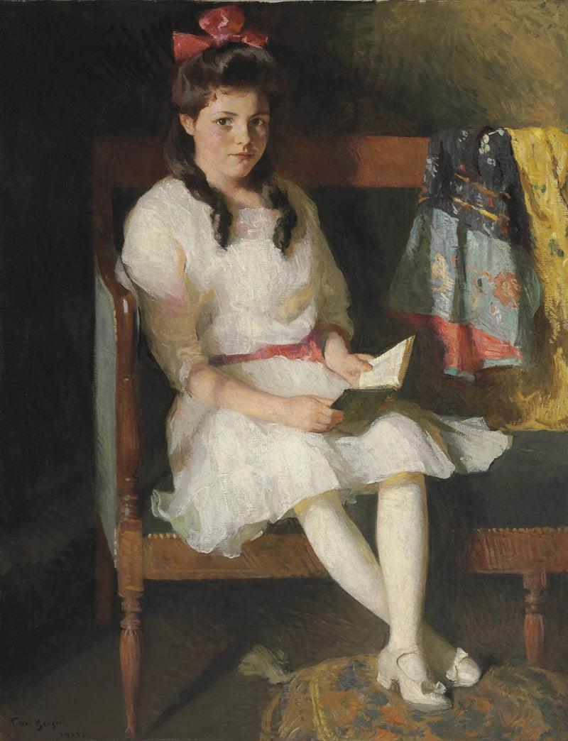 Portrett av Gertrude Russell - Frank Weston Benson