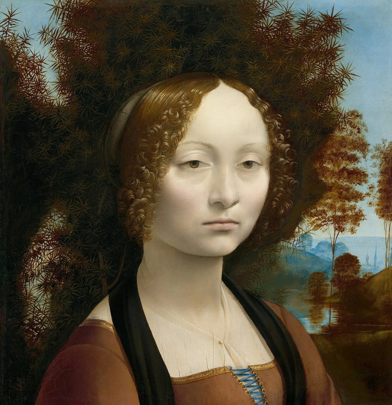 Portrett av Ginevra de' Benci - Leonardo da Vinci