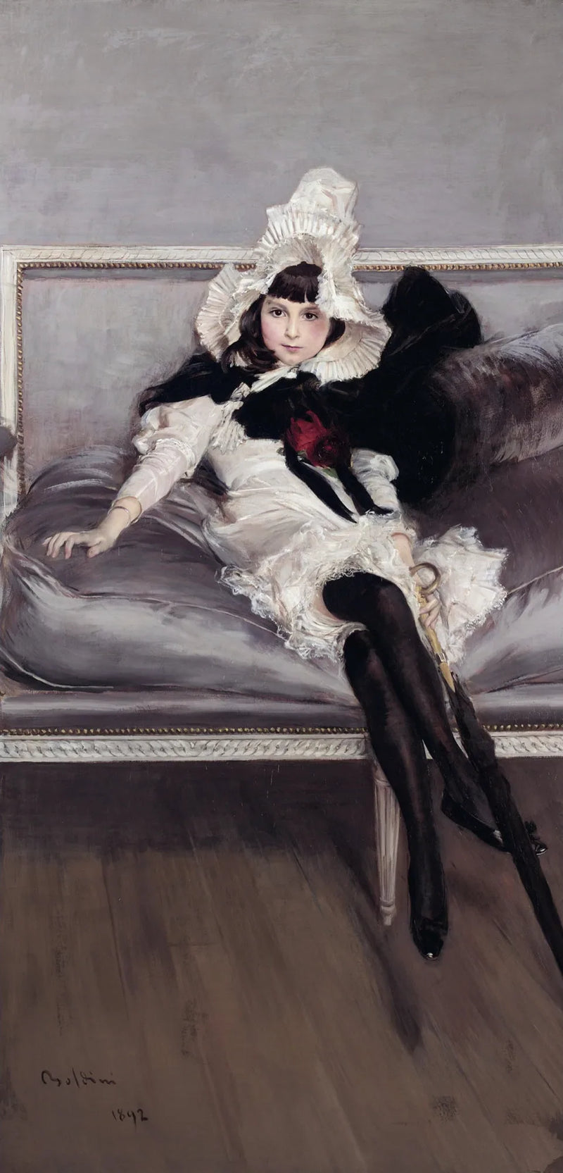 Portrett av Giovinetta Errazuriz (Josefina Errázuriz Alvear) - Giovanni Boldini