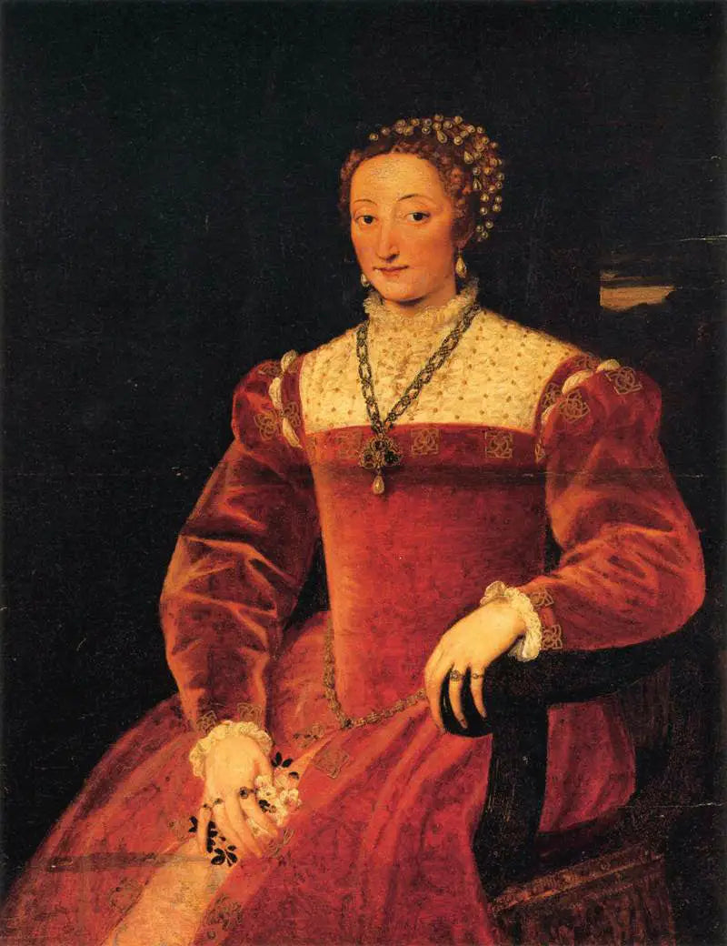 Portrett av Giulia Varano - Titian