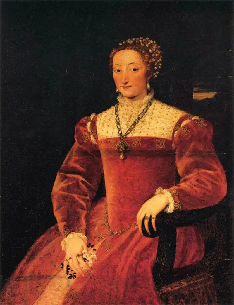 Portrett av Giulia Varano - Titian