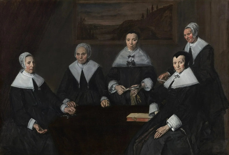 Gruppereferat av hospisets eldre regenter - Frans Hals

Source:
Portrait de groupe des régentes de l'hospice des vieillards - Frans Hals