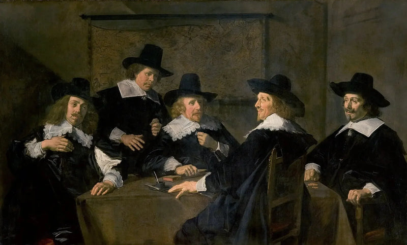 Gruppereferat av styret ved Sainte-Élisabeth-sykehuset i Haarlem - Frans Hals

Source:
Portrait de groupe des régents de l'hôpital Sainte-Élisabeth de Haarlem - Frans Hals