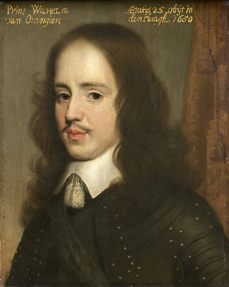 Portrett av Guillaume II (1626-1650), prins av Orange - Gerrit van Honthorst