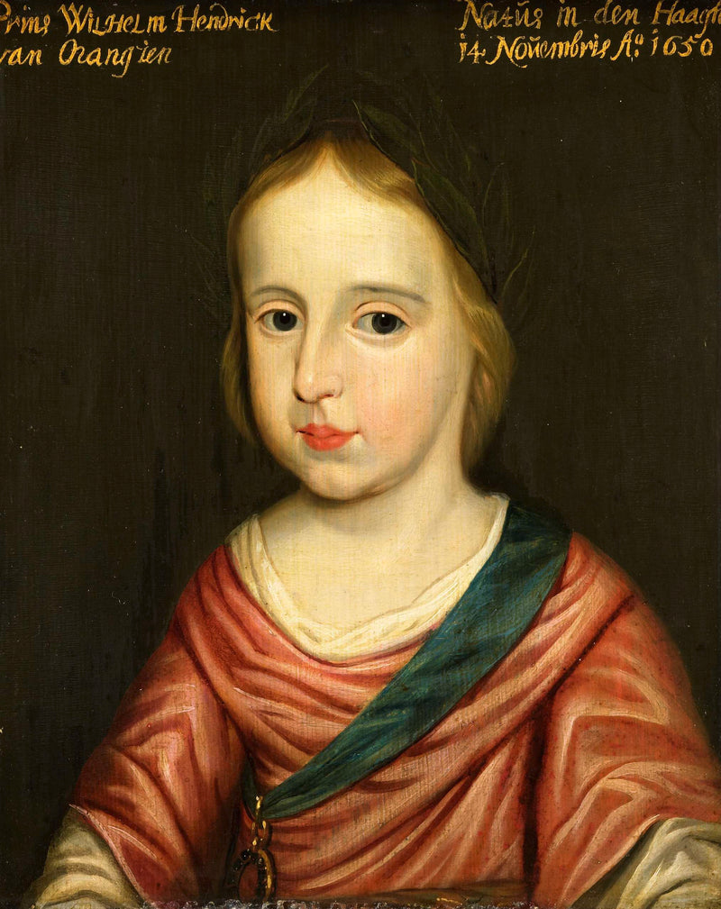 Portrett av Guillaume III (1650-1702), prins av Orange - Gerrit van Honthorst