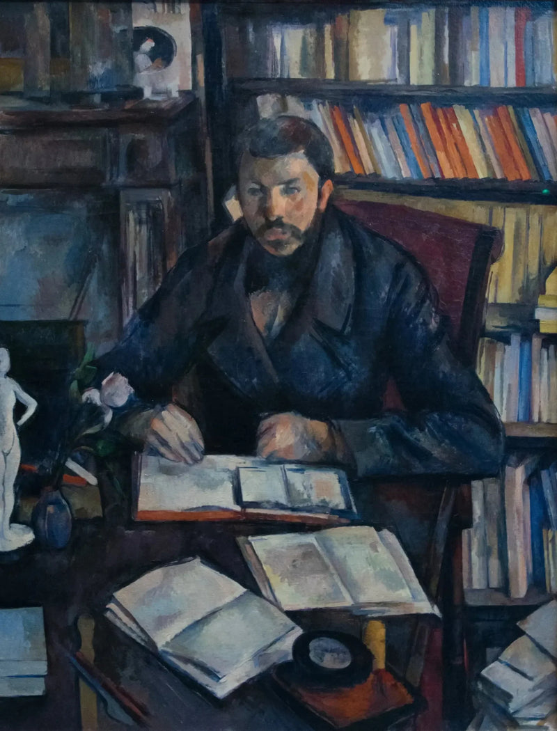 Portrett av Gustave Geffroy - Paul Cézanne