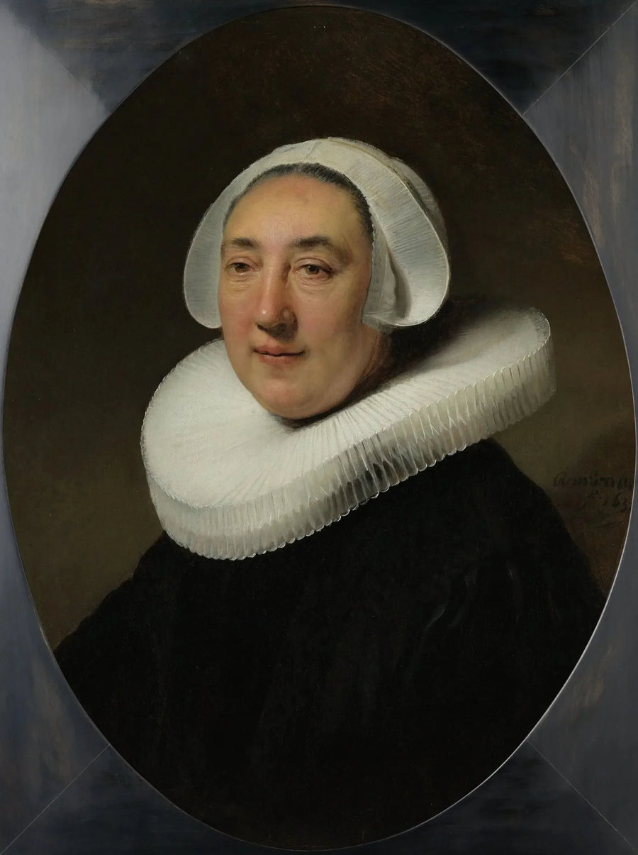 Portrett av Haesje Jacobsdr van Cleyburg - Rembrandt