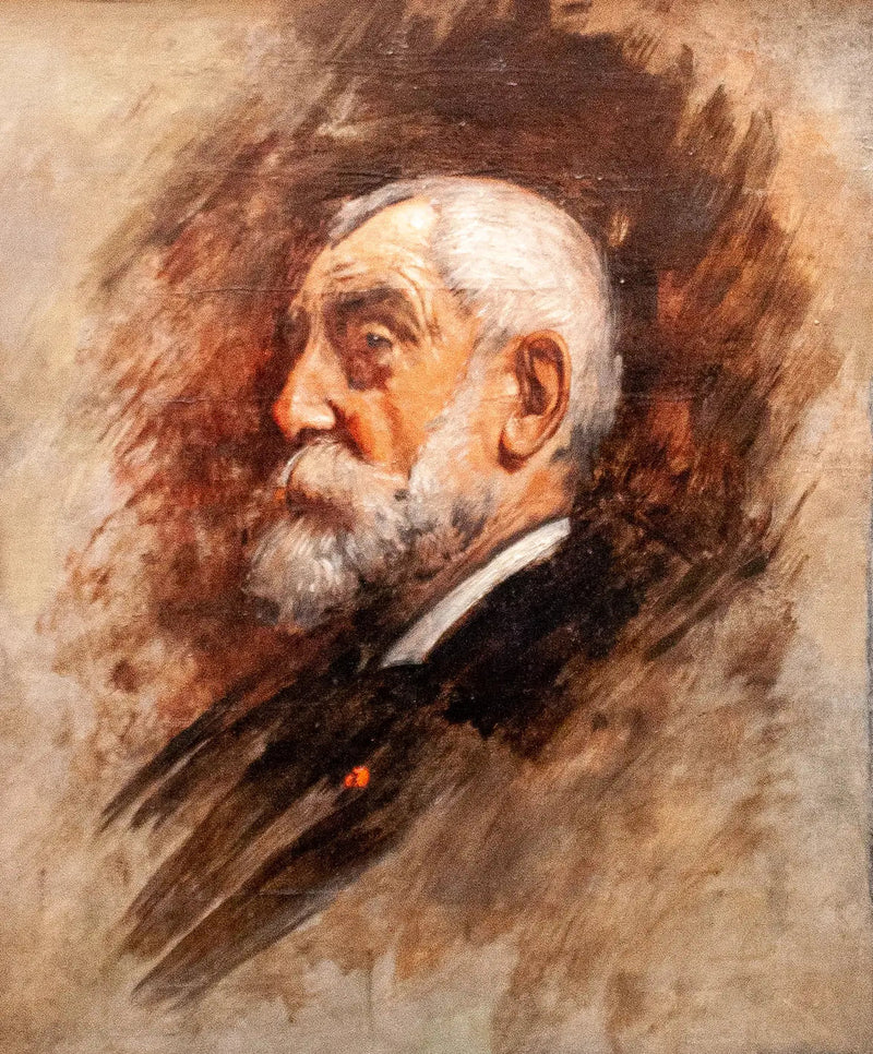 Portrett av Henri Harpignies - Léon Bonnat