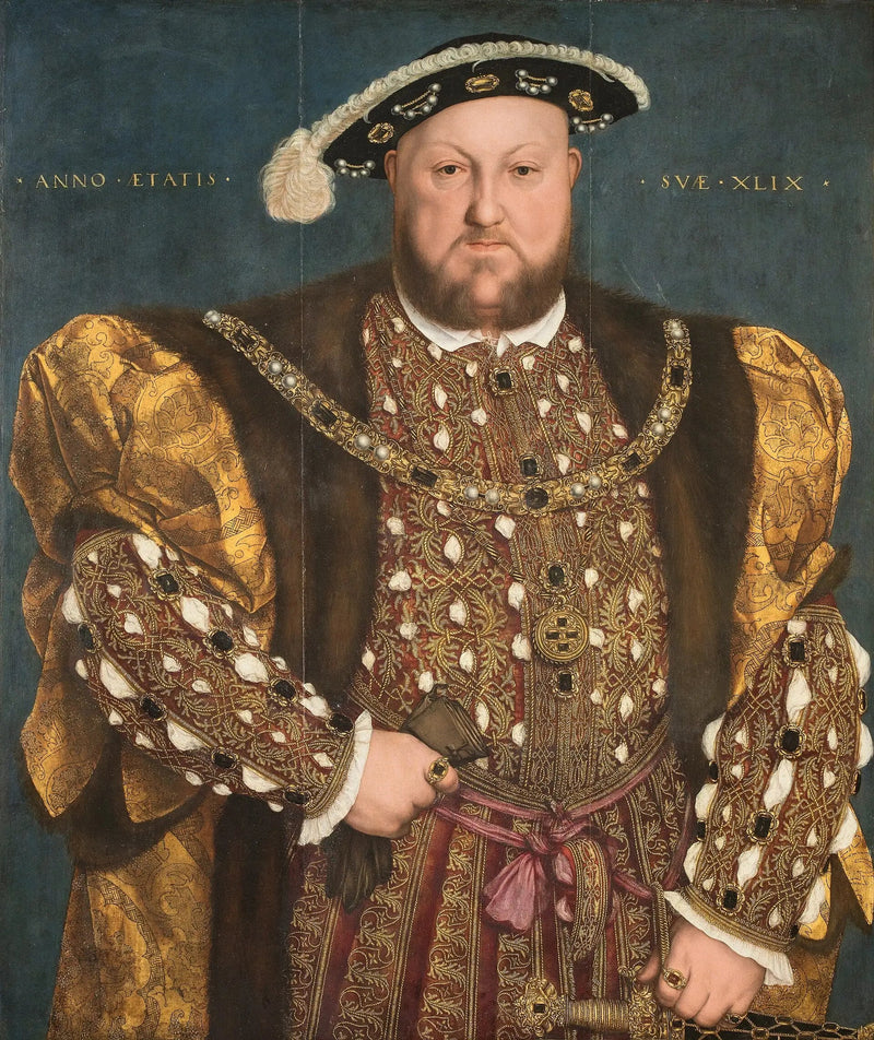 Portrett av Henrik VIII av England - Hans Holbein den Yngre