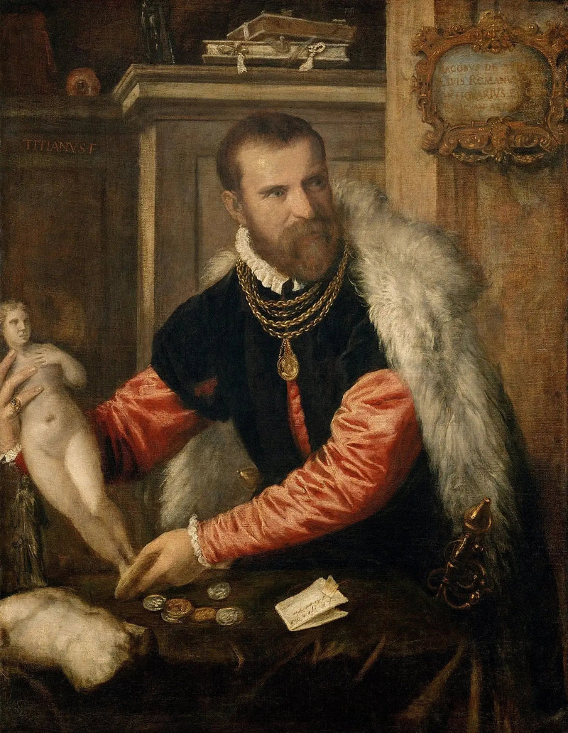 Portrett av Jacopo Strada - Titian