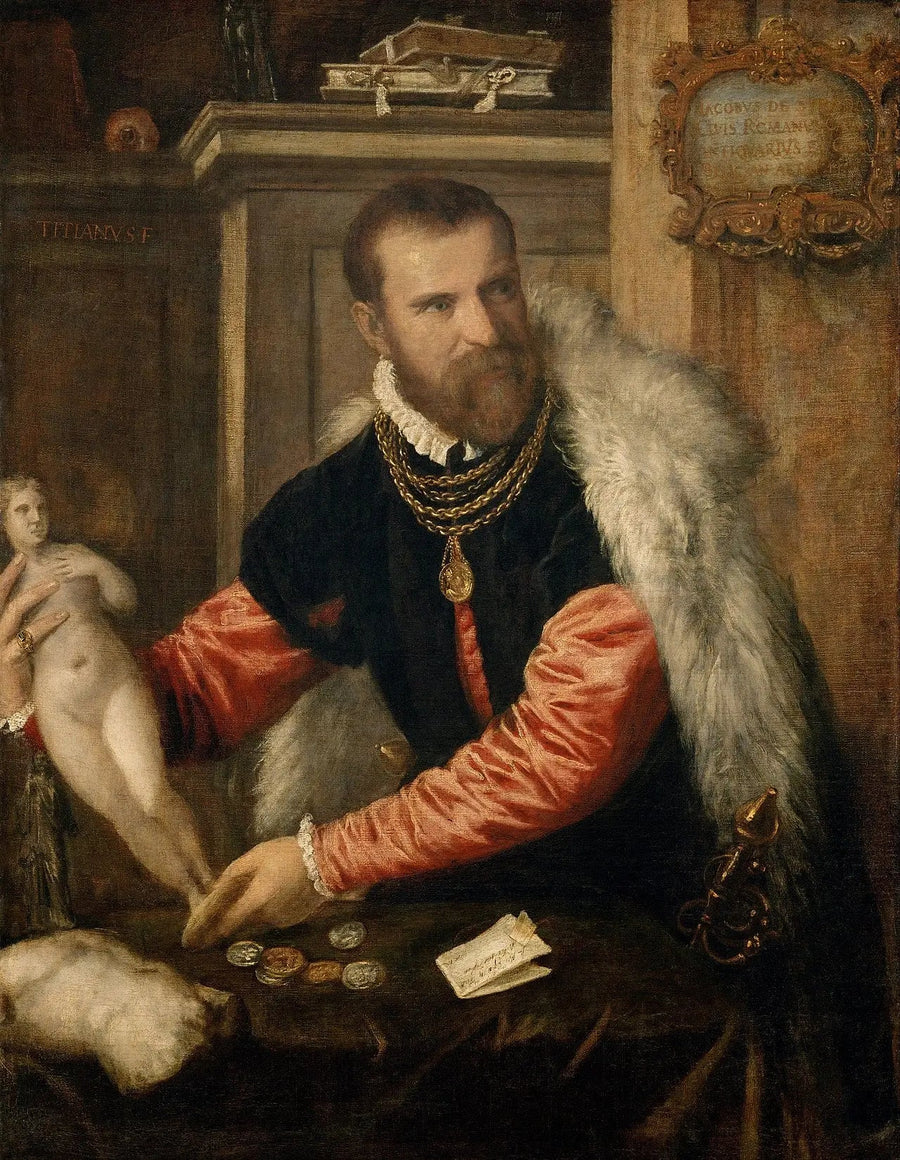 Portrett av Jacopo Strada - Titian