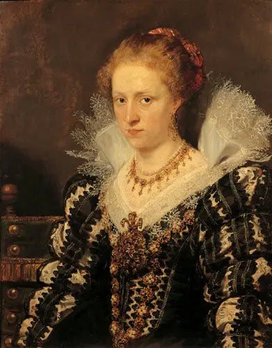 Portrett av Jacqueline van Caestre, ektefelle av Jean Charles de Cordes - Peter Paul Rubens