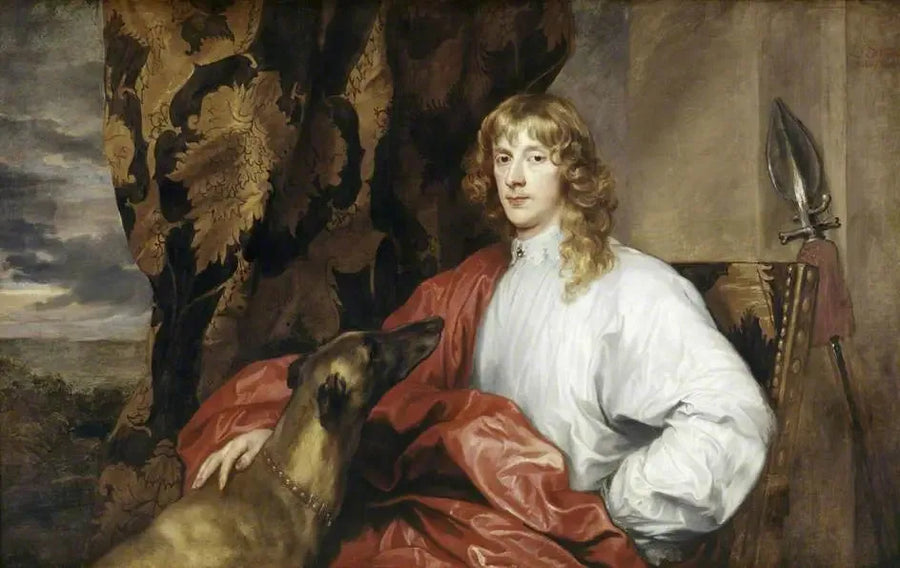 Portrett av James Stuart (1612–1655), 1. hertug av Richmond og 4. hertug av Lennox - Antoine van Dyck

Source:
Portrait de James Stuart (1612–1655), 1er duc de Richmond et 4e duc de Lennox - Antoine van Dyck