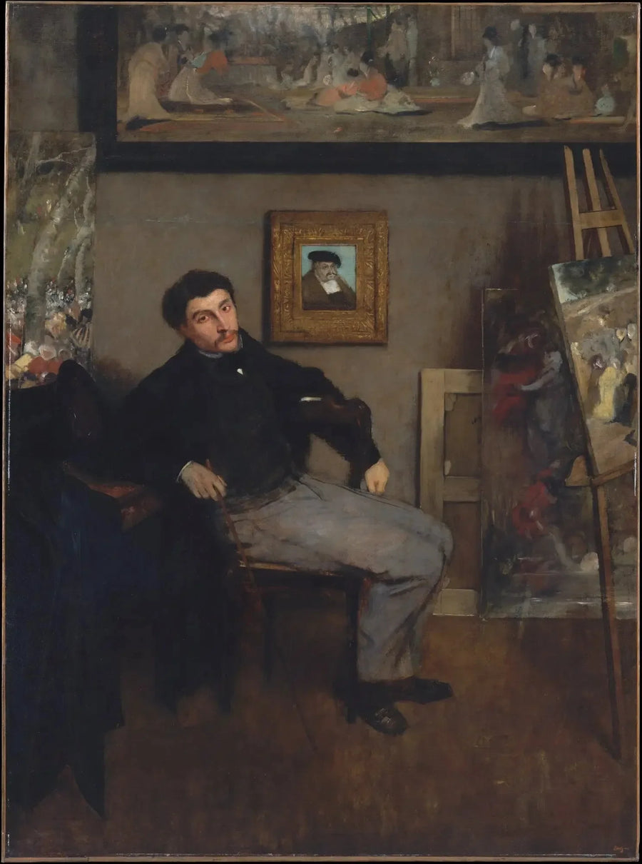 Portrett av James Tissot - Edgar Degas
