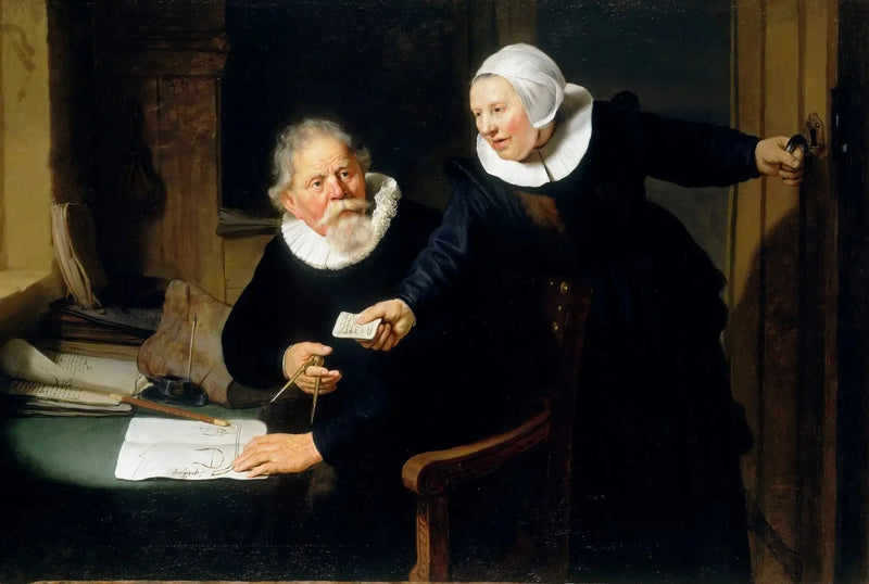 Portrett av Jan Rijcksen og hans ektefelle Griet Jans - Rembrandt