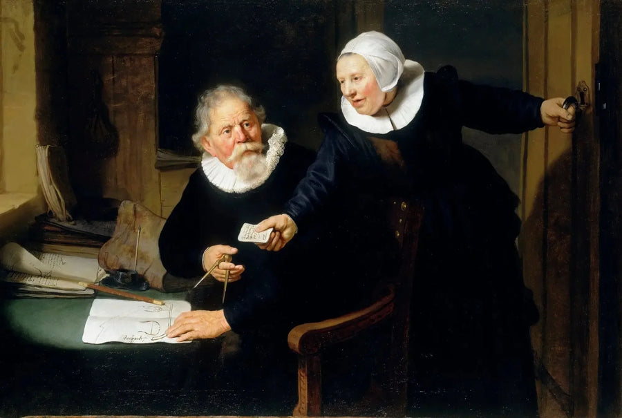 Portrett av Jan Rijcksen og hans ektefelle Griet Jans - Rembrandt