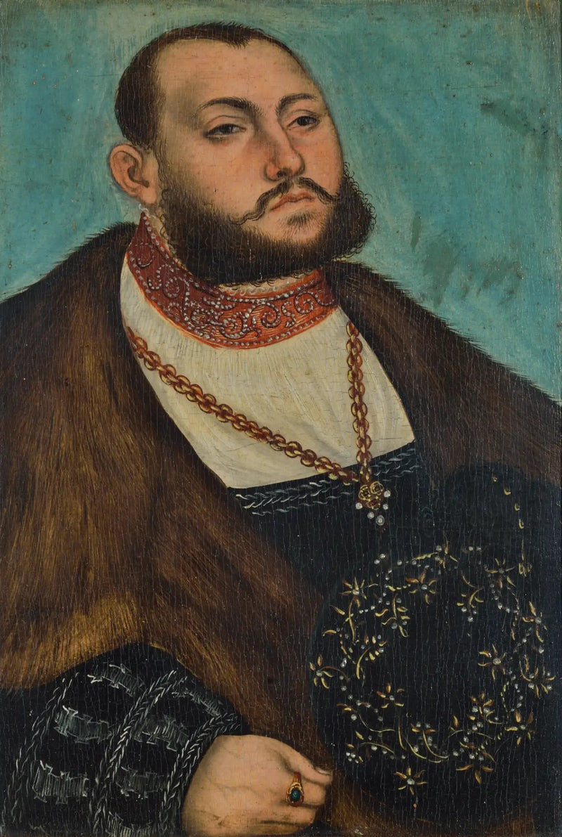 Portrett av Jean Frédéric den Magnanime, valgmann av Sachsen - Lucas Cranach den eldre