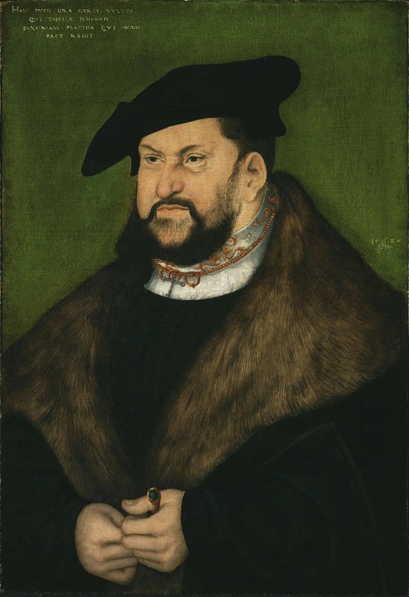 Portrett av Jean den Tålmodige, valgbiskop av Sachsen - Lucas Cranach den eldre
