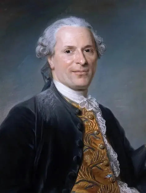 Portrett av Jean Monnet, fransk diplomat - Maurice-Quentin de La Tour