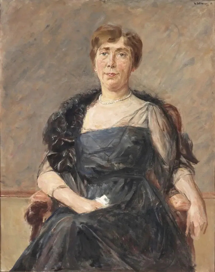 Portrett av Jeanette Cornelia A. Onnes van Nijenrode-Cockuijt (1883-1936) - Max Liebermann