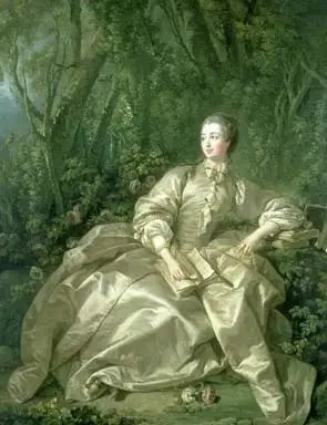 Portrett av Jeanne-Antoinette Poisson, marchioness av Pompadour - François Boucher