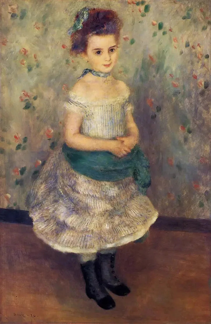 Portrett av Jeanne Durand-Ruel (Portrett av frøken J.) - Pierre-Auguste Renoir