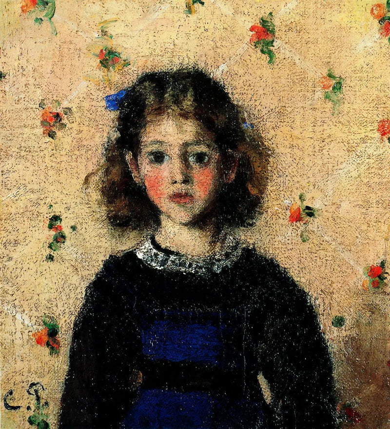Portrett av Jeanne Pissarro kalt Minette - Camille Pissarro