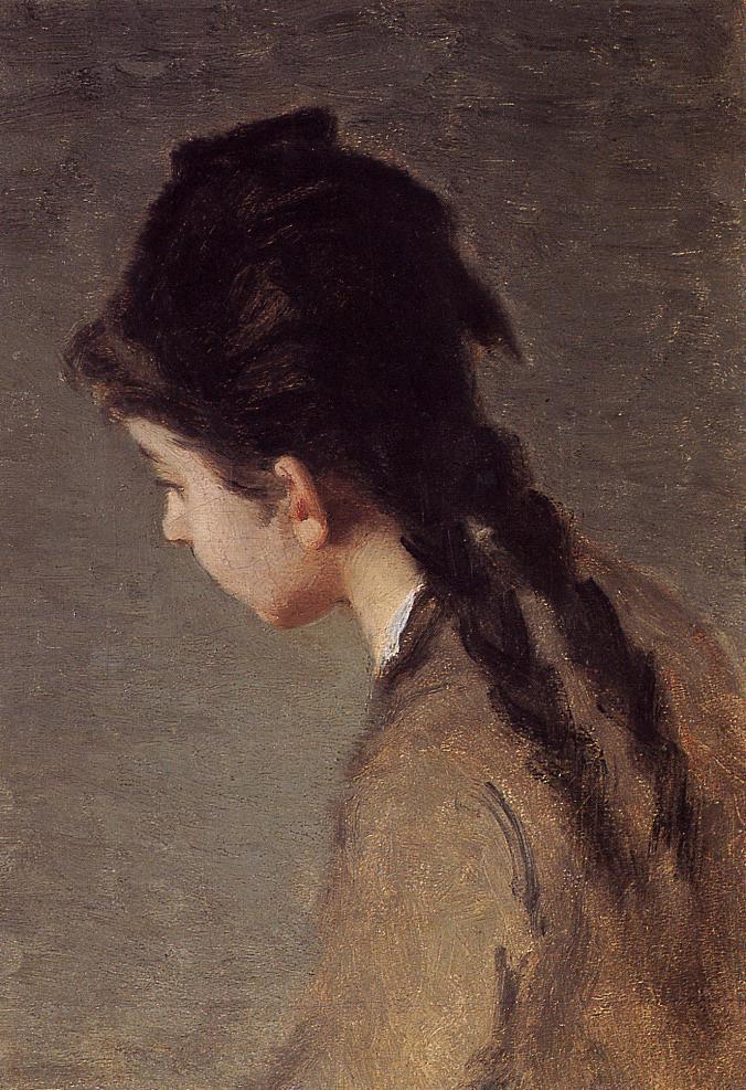 Portrett av Jeanne i profil - Eva Gonzalès