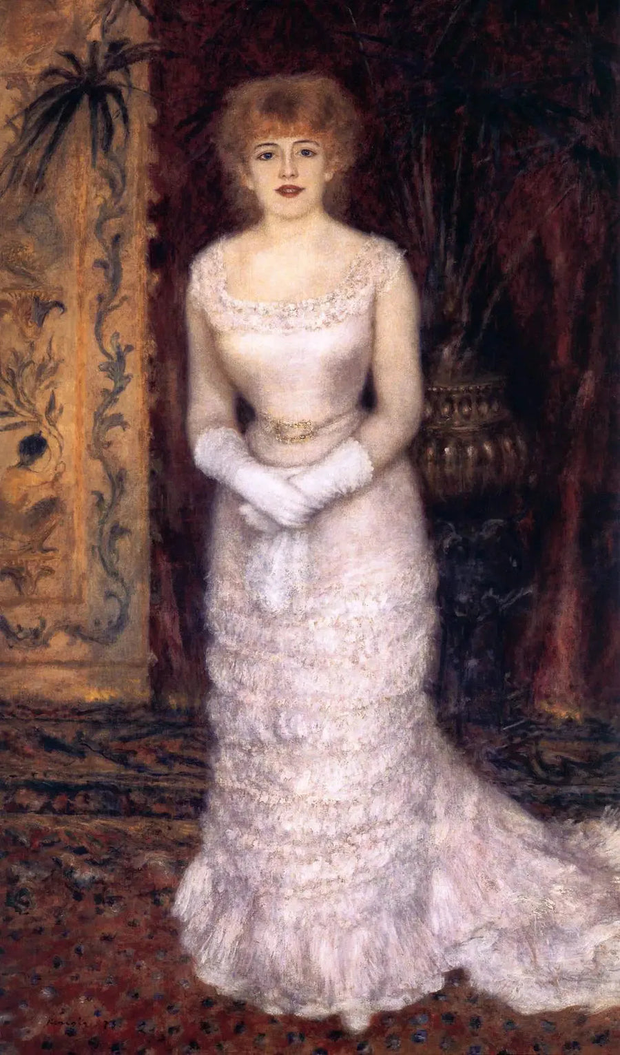 Portrett av Jeanne Samary i helfigur - Pierre-Auguste Renoir