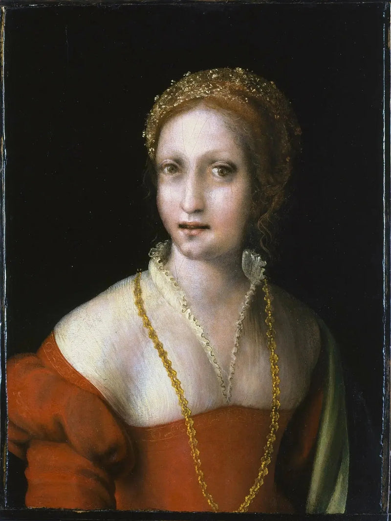 Portrett av ung kvinne - Antonio da Correggio