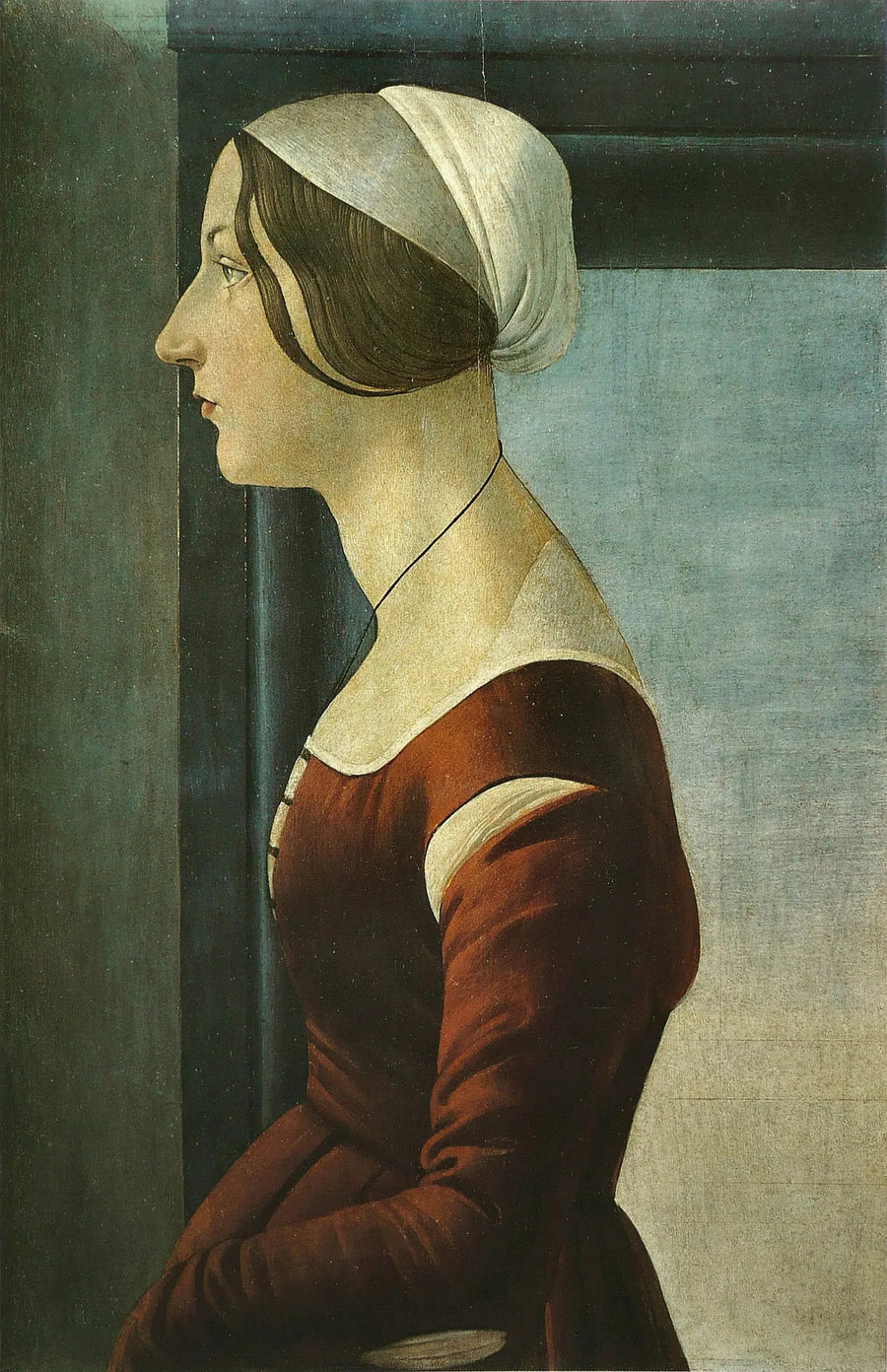 Portrett av en ung kvinne - Sandro Botticelli