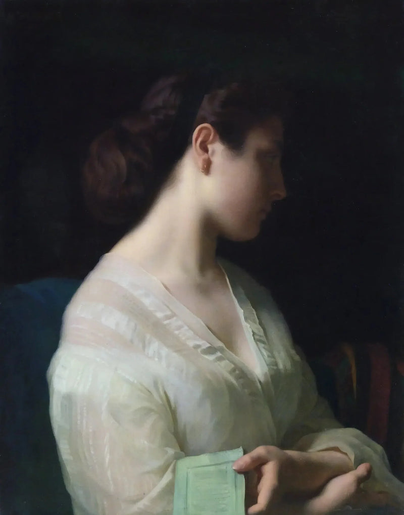 Portrett av ung jente - Hippolyte Flandrin