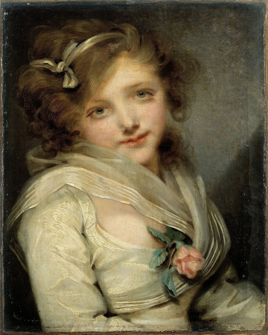 Portrett av ung jente - Jean-Baptiste Greuze