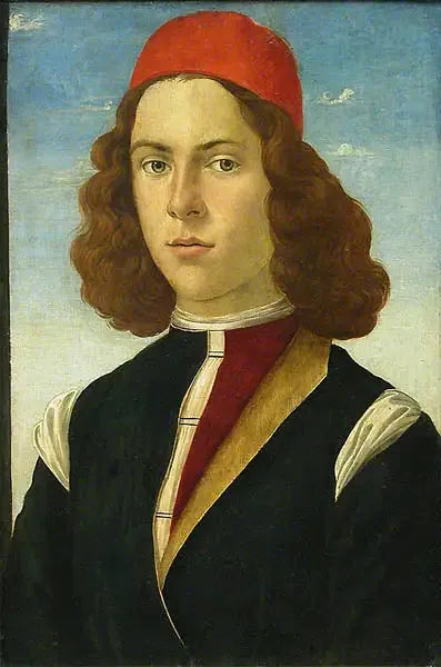 Portrett av ung mann - Sandro Botticelli