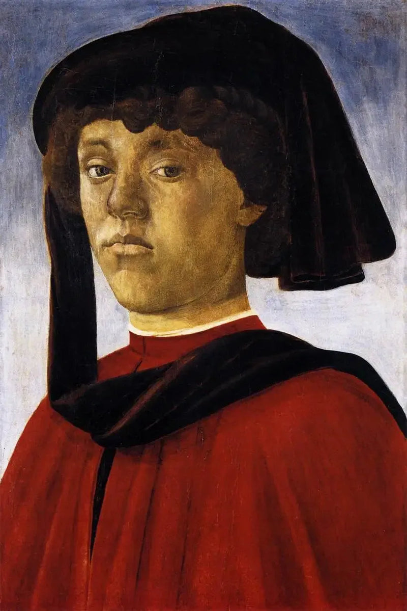 Portrett av ung mann - Sandro Botticelli