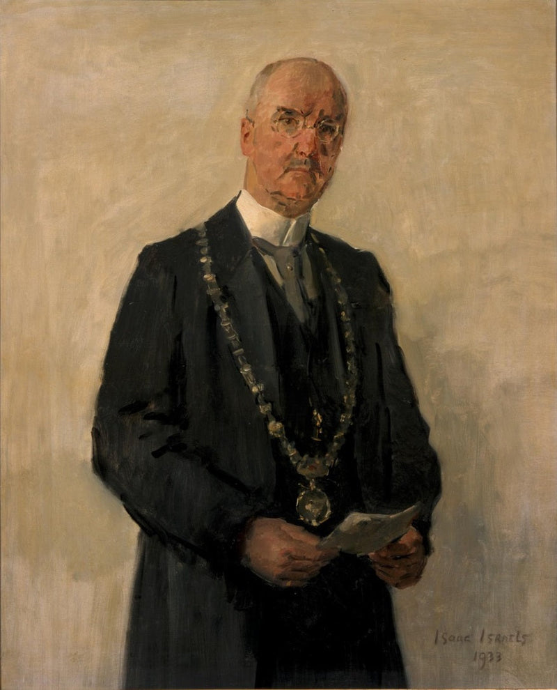 Portrett av Joachimus Pieter Fockema Andreae (1879-1949), ordfører i Utrecht - Isaac Israëls