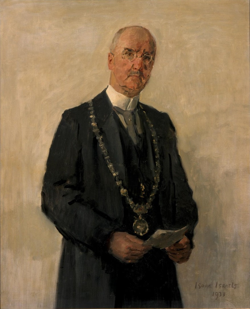 Portrett av Joachimus Pieter Fockema Andreae (1879-1949), ordfører i Utrecht - Isaac Israëls