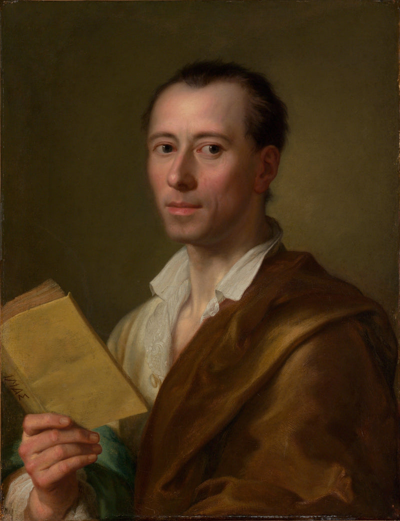 Portrett av Johann Joachim Winckelmann (1717-1768) - Anton Raphael Mengs