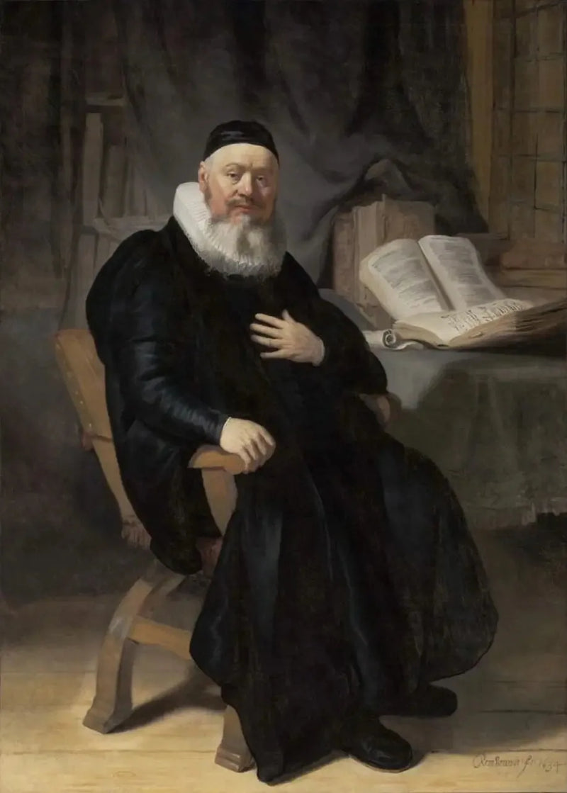 Portrett av Johannes Elison - Rembrandt