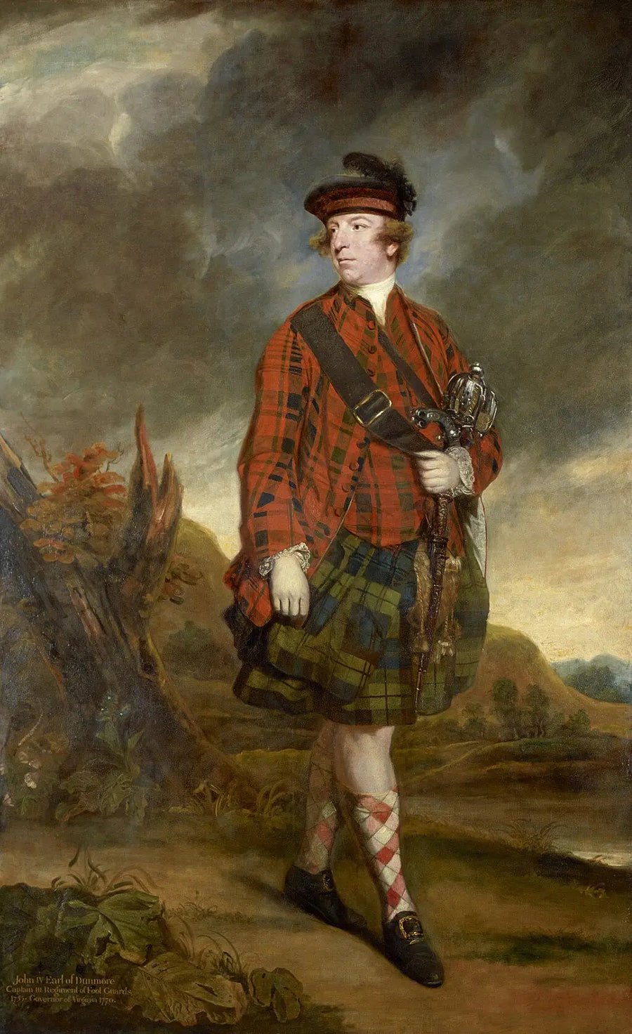 Portrett av John Murray, 4. greve av Dunmore - Joshua Reynolds