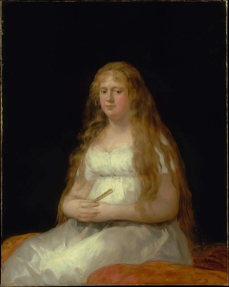Portrett av Josefa de Castilla Portugal og van Asbrock de Garcini - Francisco de Goya