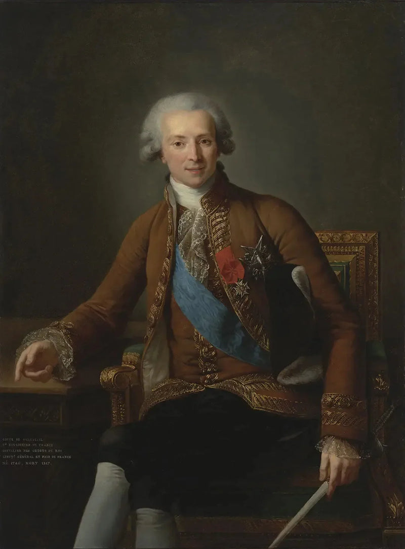 Portrett av Joseph Hyacinthe François de Paule de Rigaud, greve de Vaudreuil - Élisabeth Vigée Le Brun

Source:
Portrait de Joseph Hyacinthe François de Paule de Rigaud, comte de Vaudreuil - Élisabeth Vigeé Le Brun