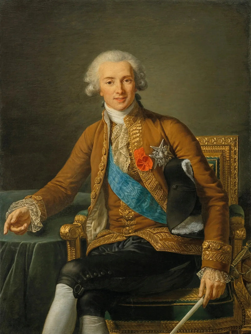 Portrett av Joseph Hyacinthe François-de-Paule de Rigaud, greve av Vaudreuil - Élisabeth Vigée Le Brun

Source:
Portrait de Joseph Hyacinthe François-de-Paule de Rigaud, comte de Vaudreuil - Élisabeth Vigeé Le Brun