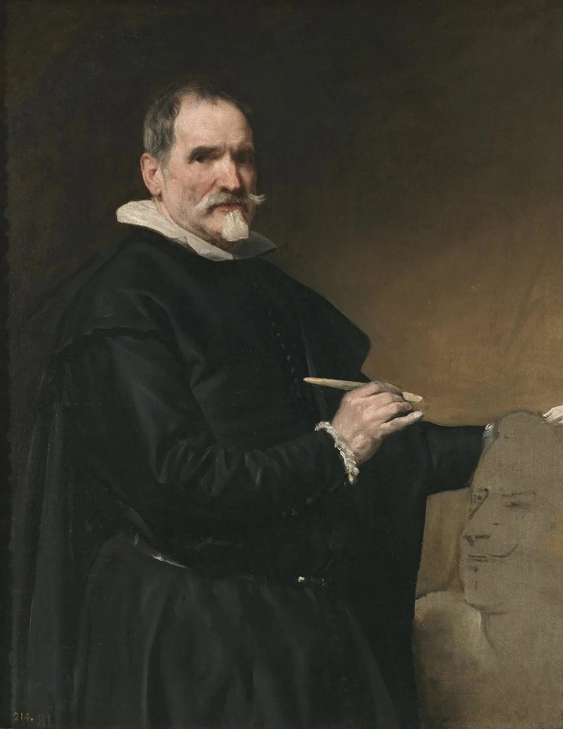 Portrett av Juan Martínez Montañés - Diego Velázquez