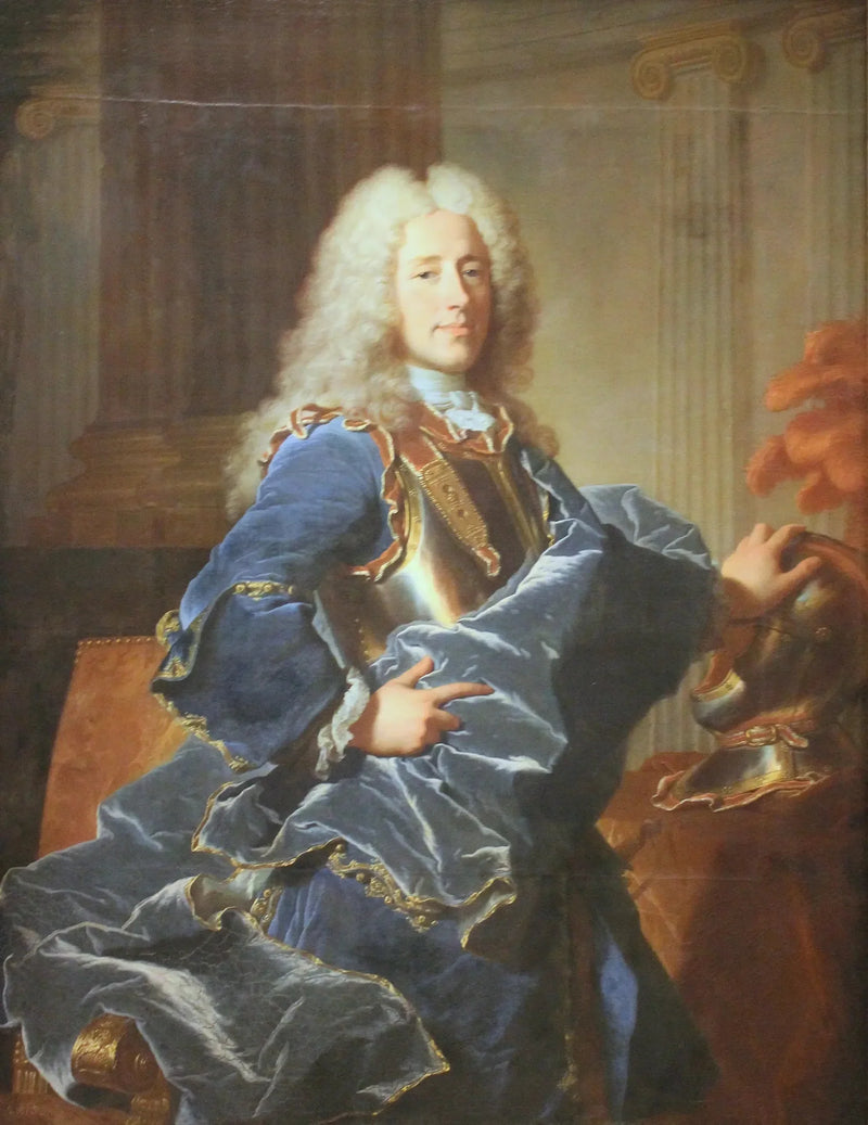 Portrett av Konrad Detlef, greve von Dehn - Hyacinthe Rigaud
