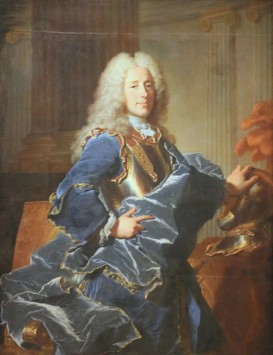 Portrett av Konrad Detlef, greve von Dehn - Hyacinthe Rigaud