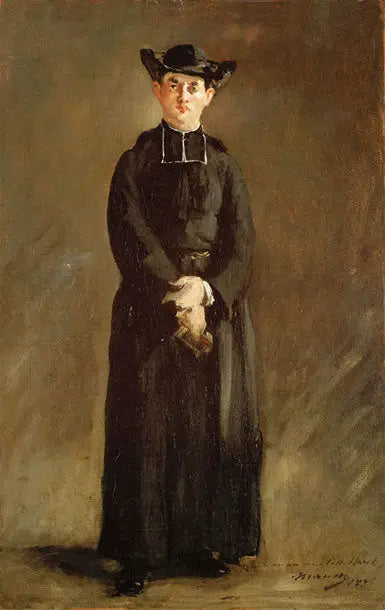 Portrett av abbed Hurel - Édouard Manet