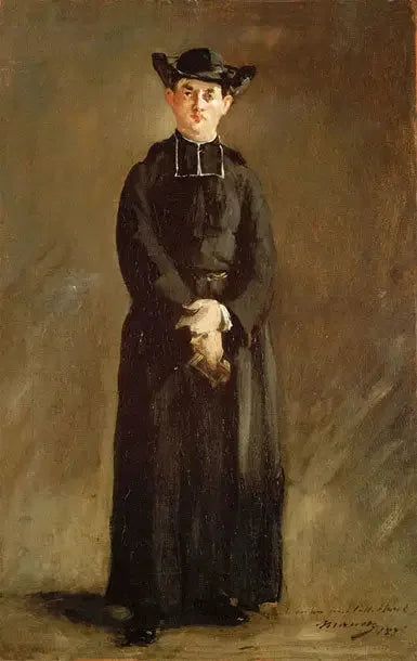 Portrett av abbed Hurel - Édouard Manet